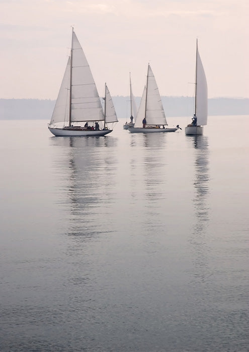 Vintage Maritime Pink Sky