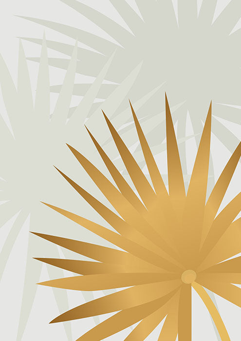 Tropical Leaf in Gold II