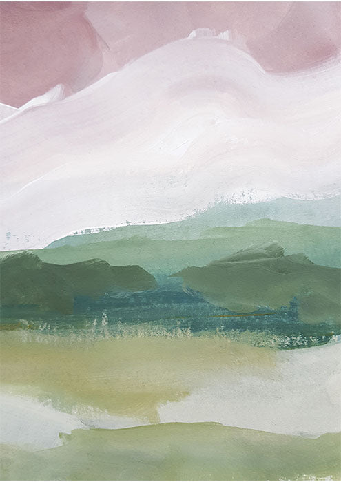 Sunset on Green Landscape I