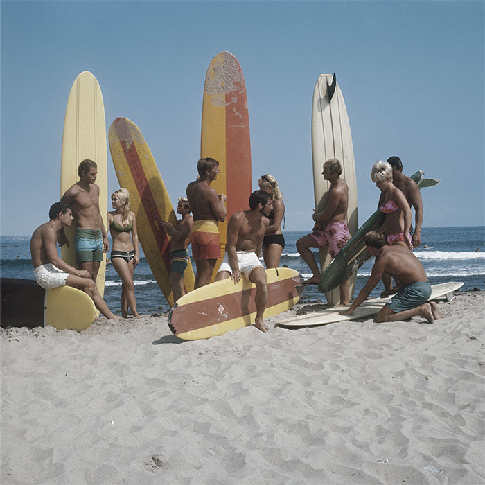 Vintage Surfs Up Beach Gathering