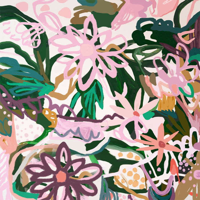 Swirly Flowers I