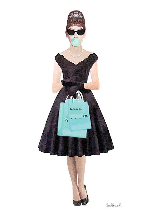 Audrey Hepburn With 3 Bags