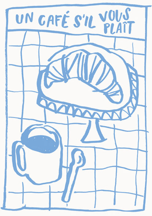 Breakfast Doodles IV White