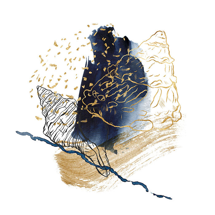 Gold Shell Abstract I
