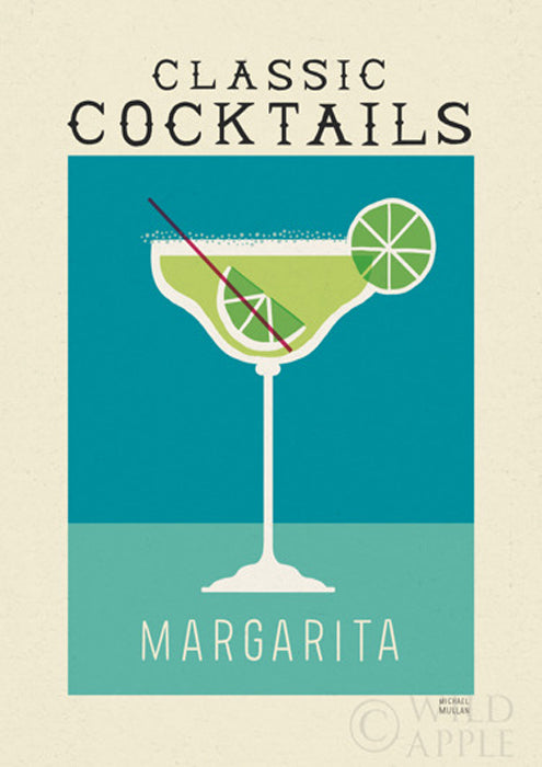 Classic Cocktails Margarita Poster