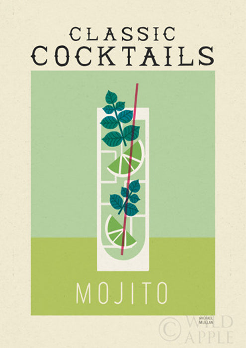 Classic Cocktails Mojito Poster