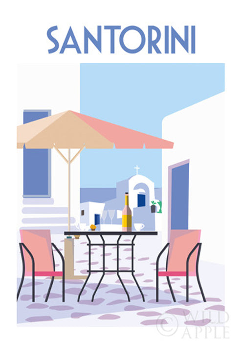 Santorini Poster I