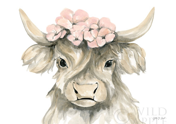 Spring Highland Cow