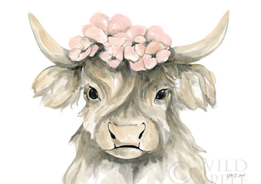 Spring Highland Cow