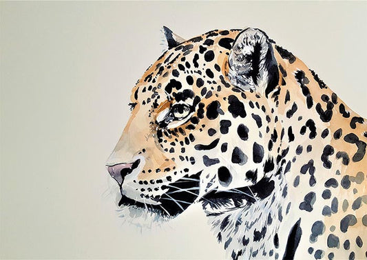 Leopard in Watercolour