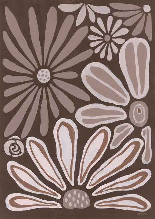 Mocha Blooms III