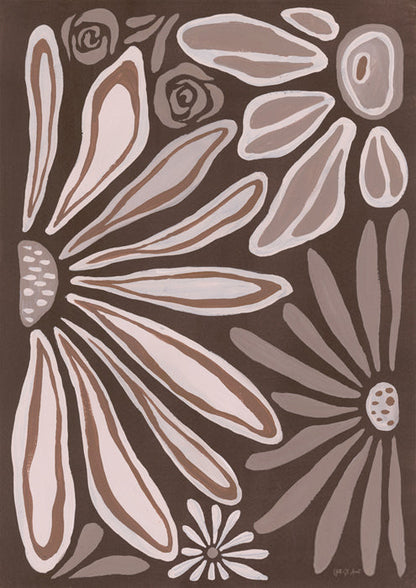Mocha Blooms IV