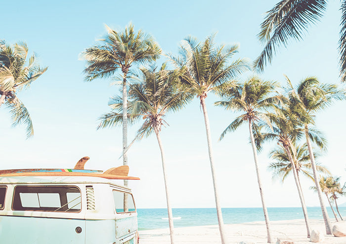 Blue Combi on Beach