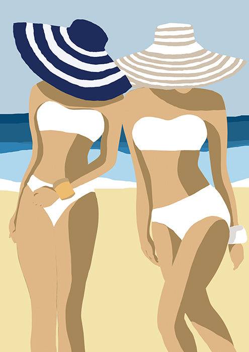Jouer Navy Beige Bikinis
