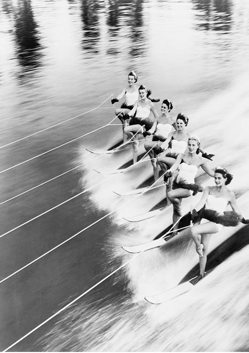 Vintage Skiing Troup