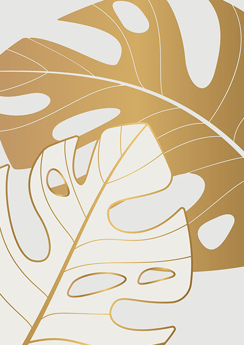 Tropical Leaf in Gold IIII