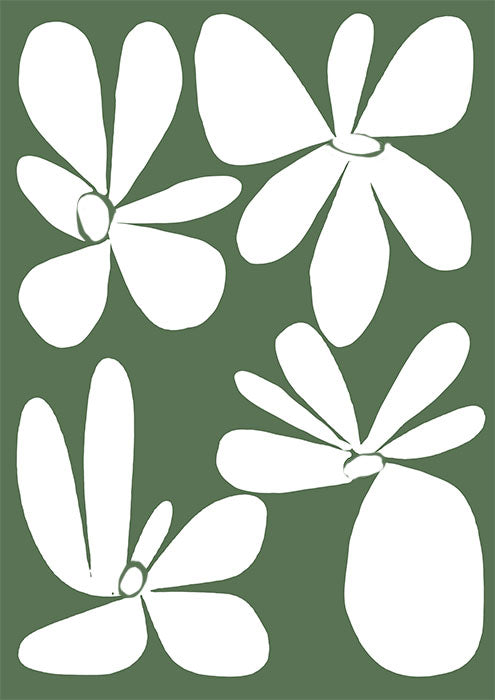Fondant Flowers Green 1