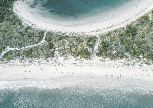 Bay meets Ocean Ariel View