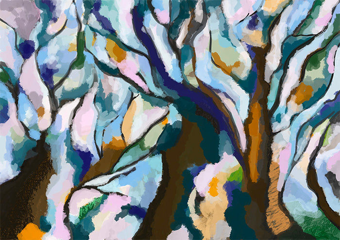 Gum Trees Colourful