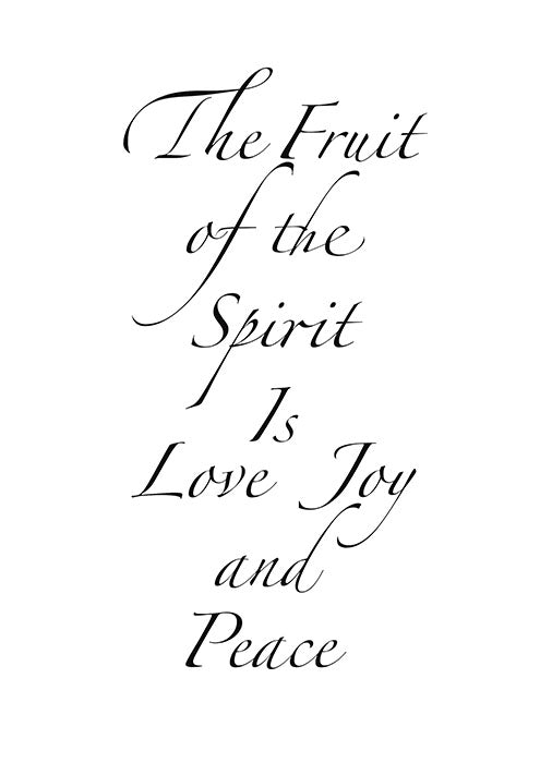 The Fruit of the Spirit