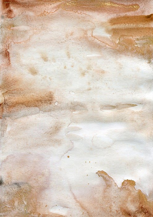 Watercolor Pink Gold and Beige 2 Abstract