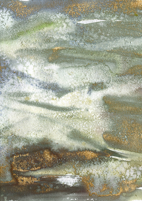 Watercolor River 1 Abstract
