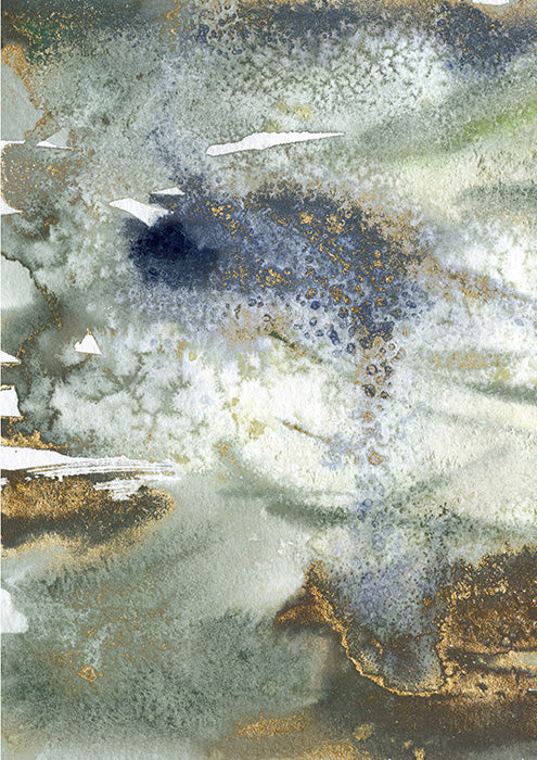 Watercolor River 2 Abstract